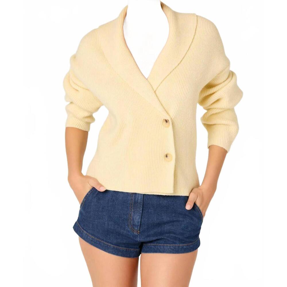 NEW ASTR ayleen cardigan in butter yellow